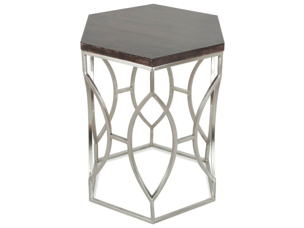 Riverside furniture barronhexagon side table