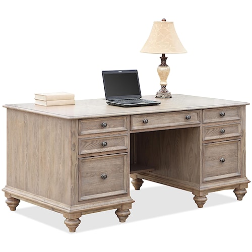 Riverside Furniture Coventry Executive Desk With 7 Drawers Lindy S Riverside Furniture Coventry Executive Desk With 7 Drawers