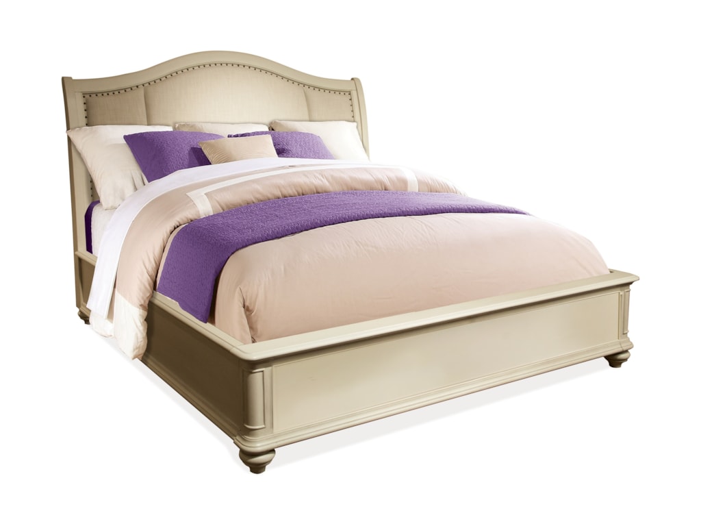 Riverside Furniture Coventry Two Tone California King Upholstered Riverside Furniture Coventry Two Tone California King Upholstered Sleigh Bed Gill Brothers