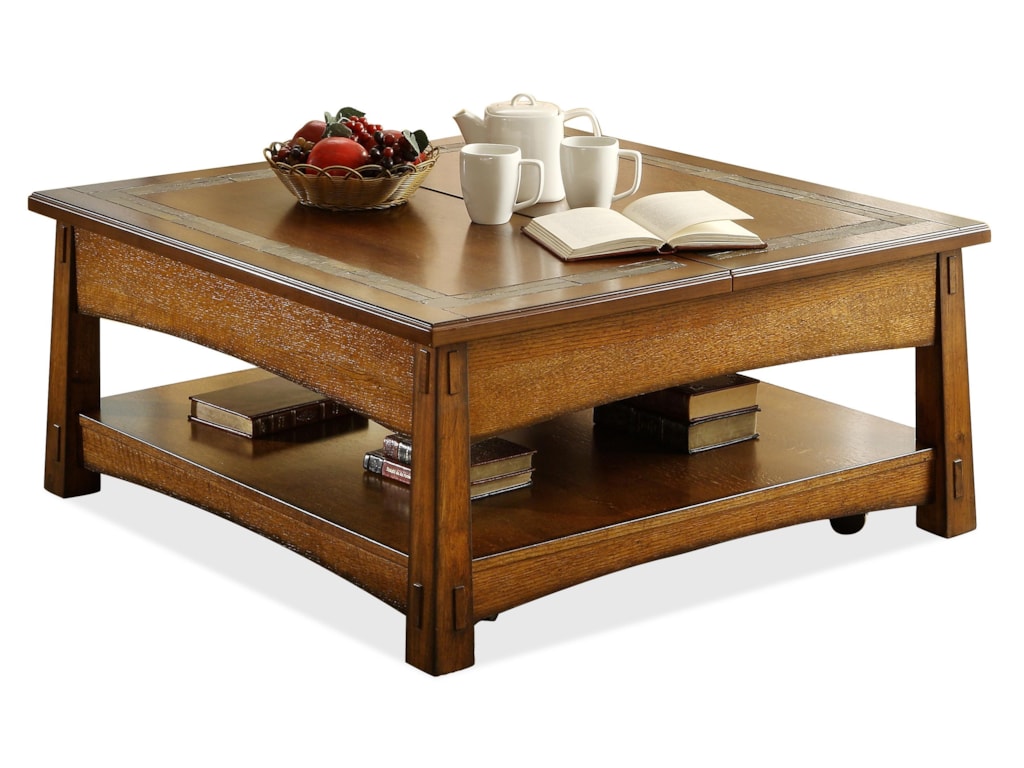 Riverside Furniture Craftsman HomeSquare Lift-Top Cocktail Table