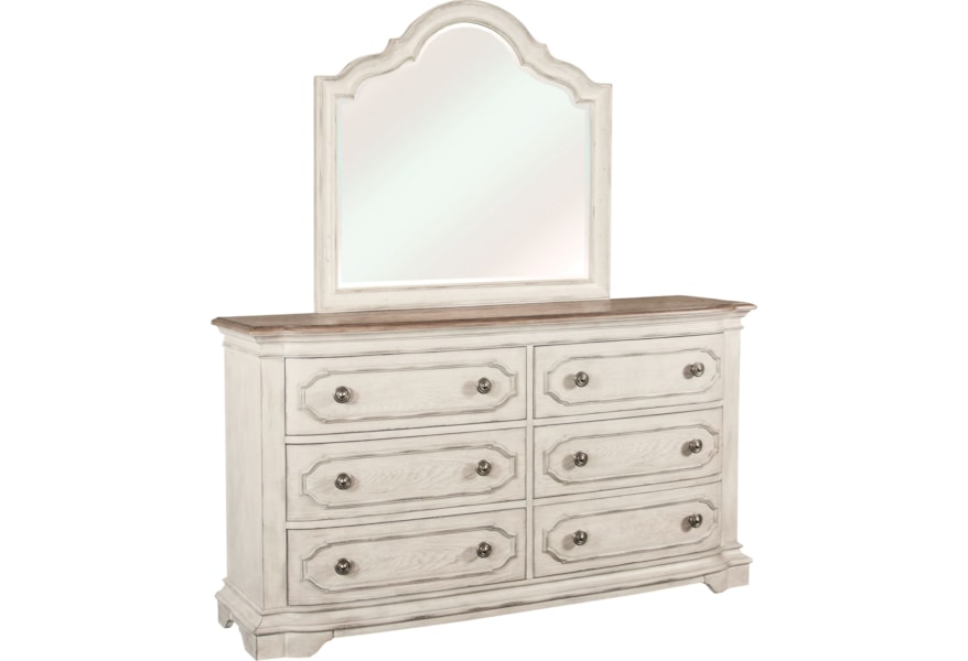 Riverside Furniture Elizabeth Traditional 6 Drawer Dresser And Elizabeth Traditional 6 Drawer Dresser