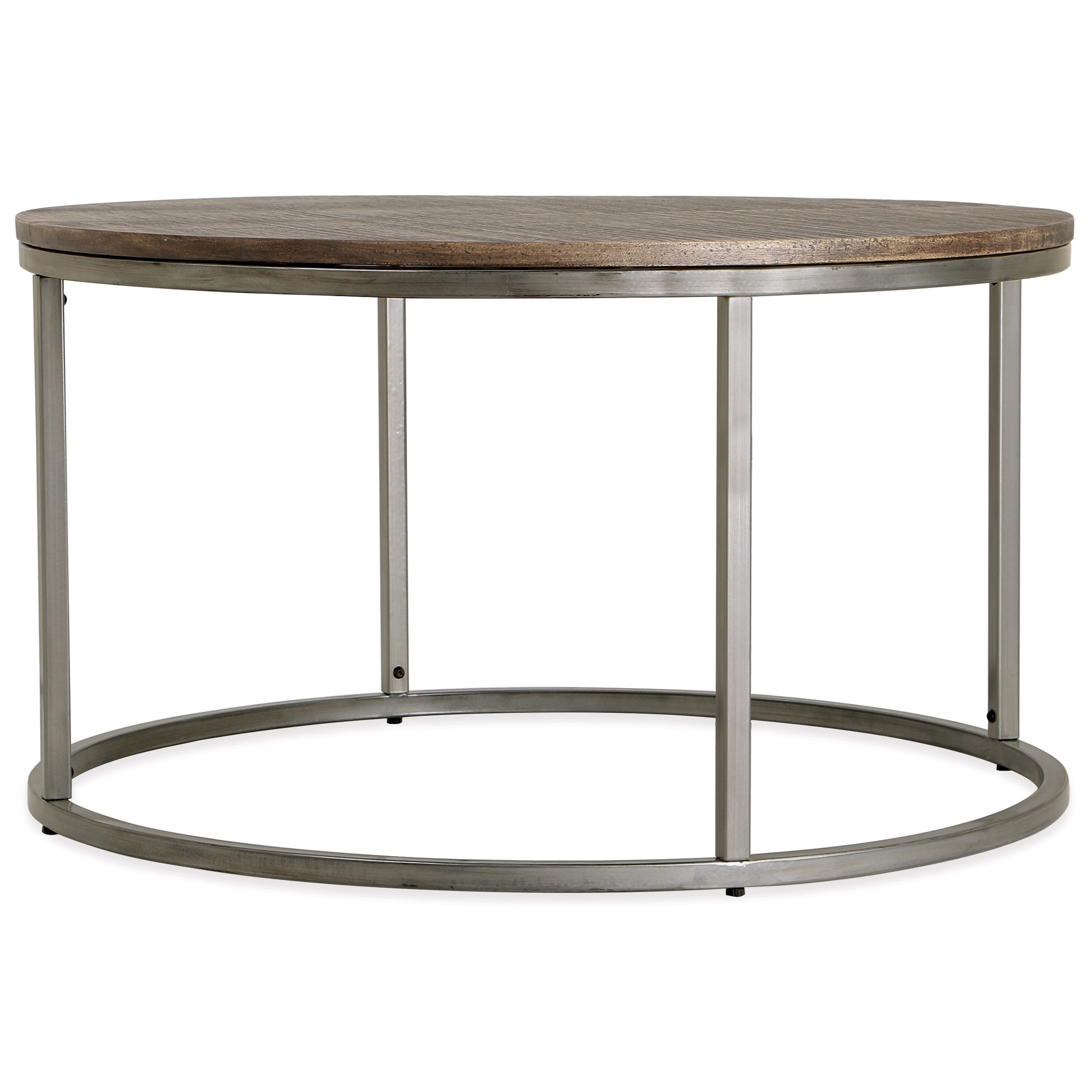 Riverside Furniture Fusion 41501 Contemporary Round Cocktail Table Dunk Bright Furniture Cocktail Coffee Tables