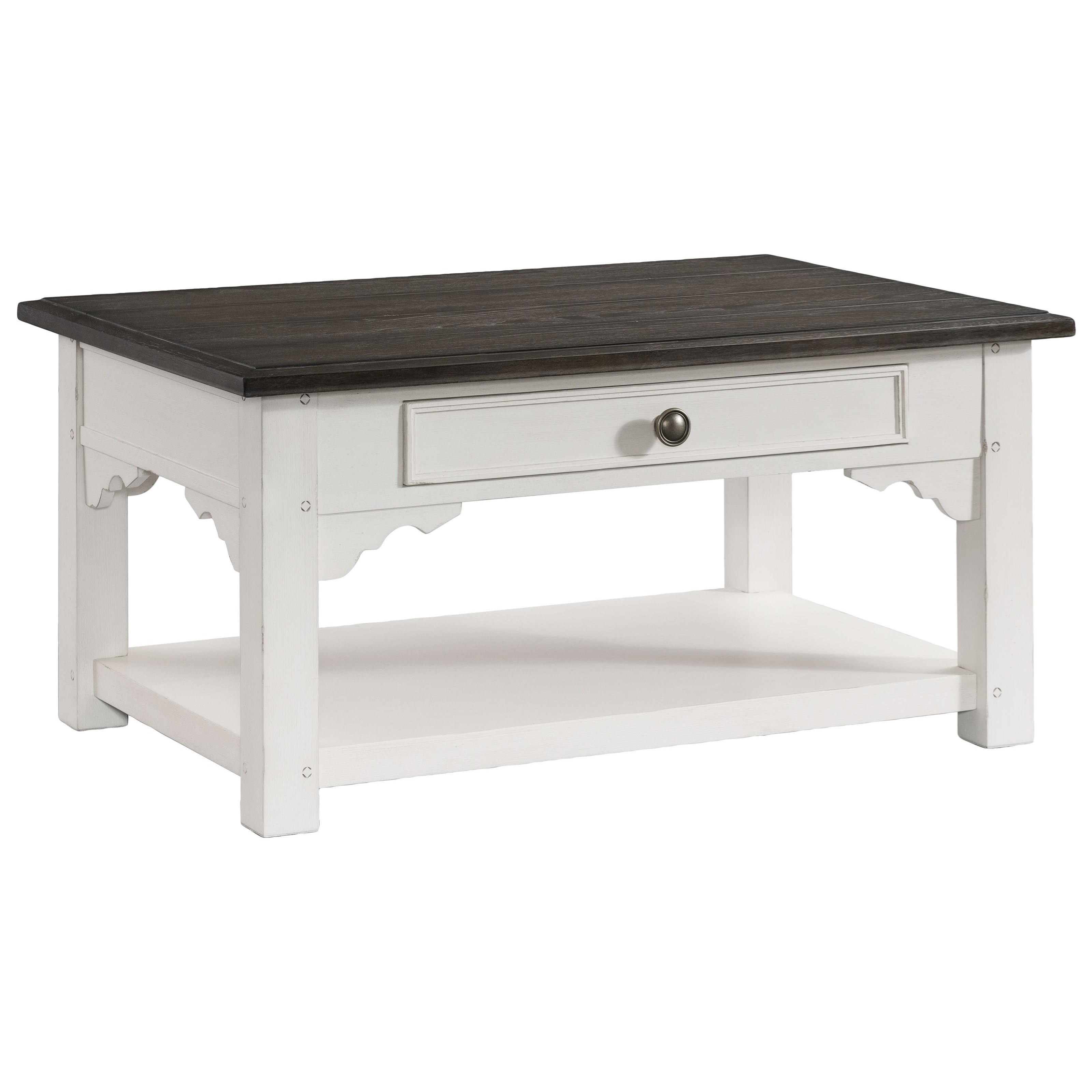Riverside Furniture Grand Haven Cottage Cocktail Table With Drawer