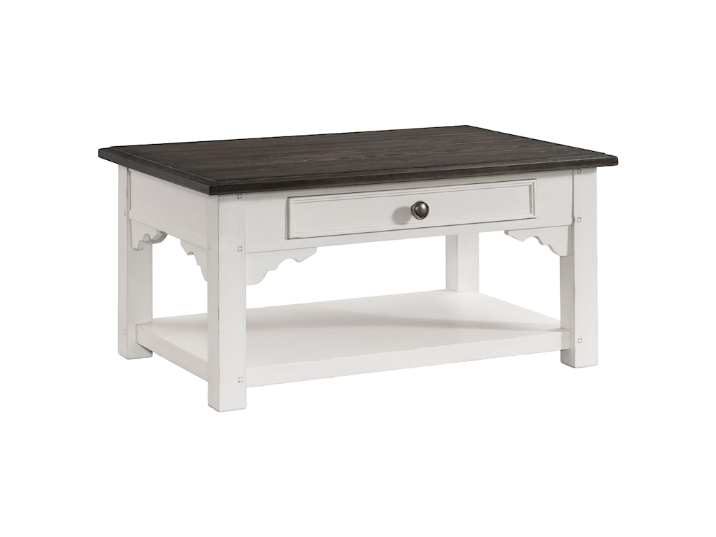 Riverside Furniture Grand Haven Cottage Cocktail Table With Drawer