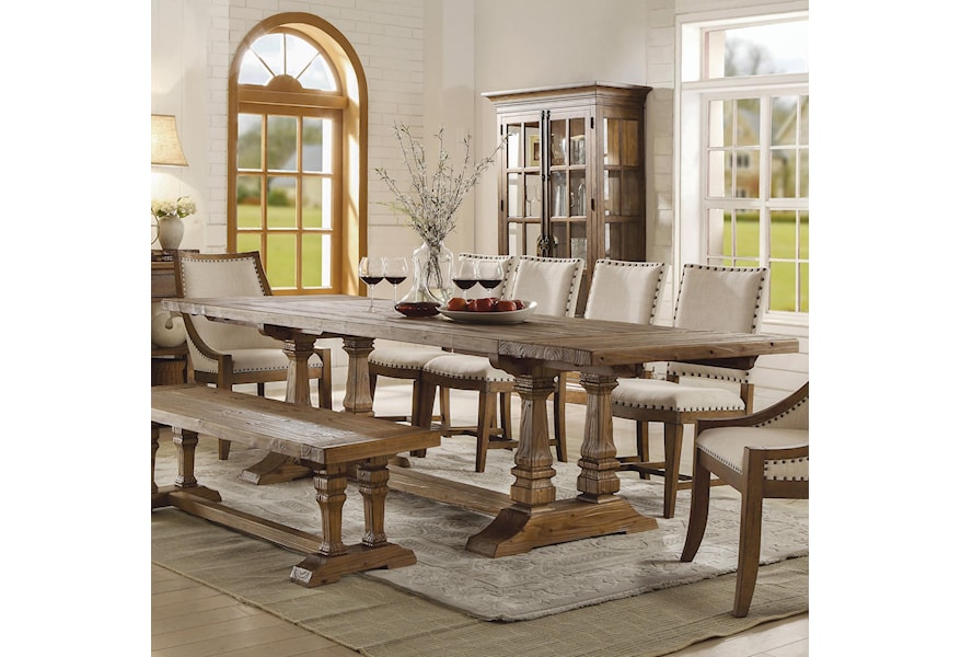 Riverside Furniture Hawthorne 23652 Solid Wood Rectangular Dining Table Dunk Bright Furniture Dining Tables