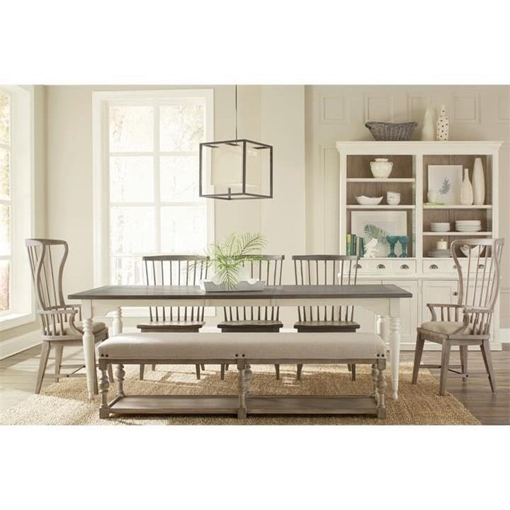 Riverside Furniture Juniper 72 In Upholstered Dining Bench With