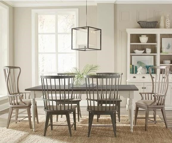 Riverside Furniture Juniper 7 Piece Leg Table and Windsor Chair Set ... Riverside Furniture Juniper 7 Piece Leg Table and Windsor Chair Set ...