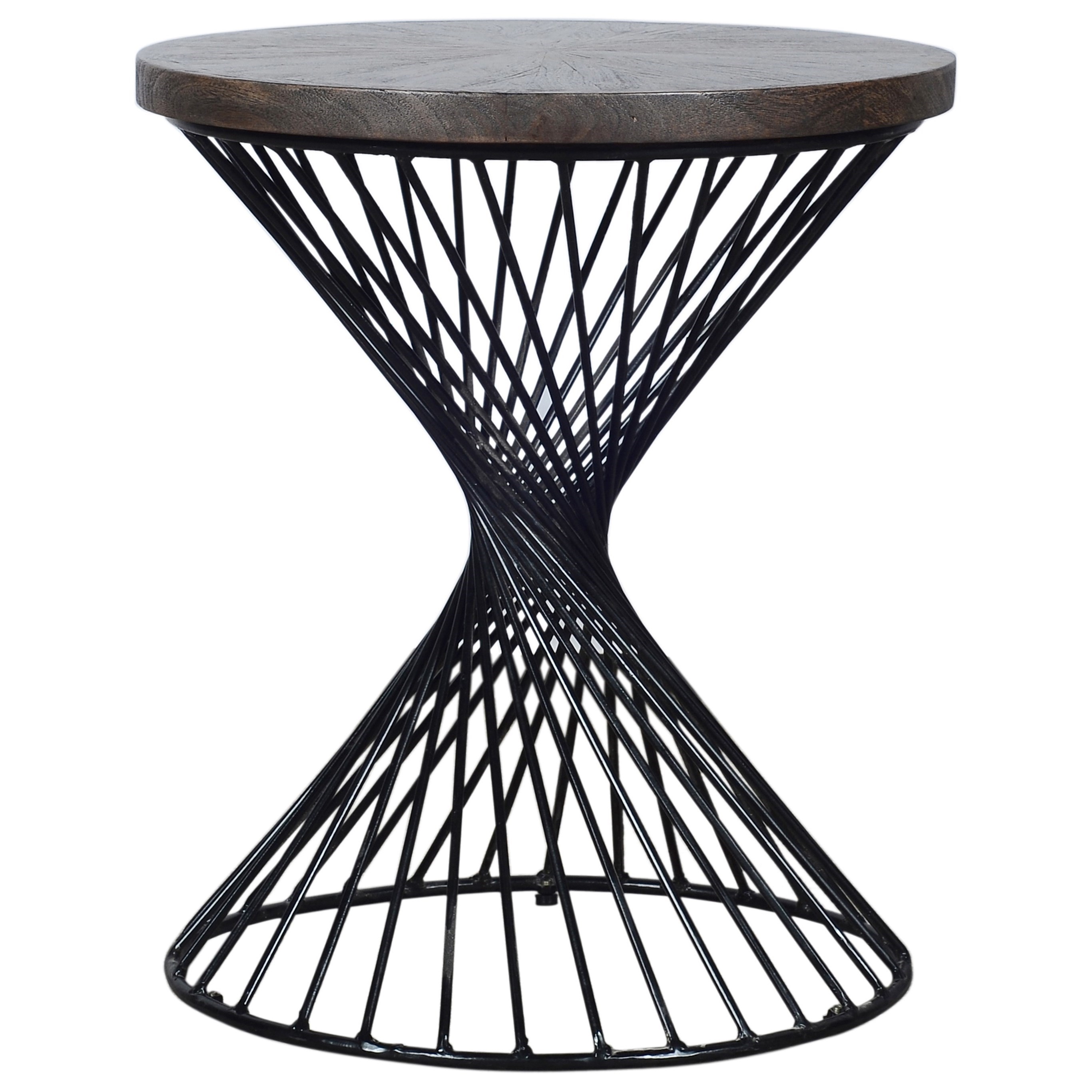 Riverside Furniture Kingston 16607 Industrial Round End Table With
