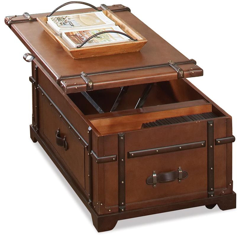 Riverside Furniture Latitudes Steamer Trunk Lift Top Cocktail