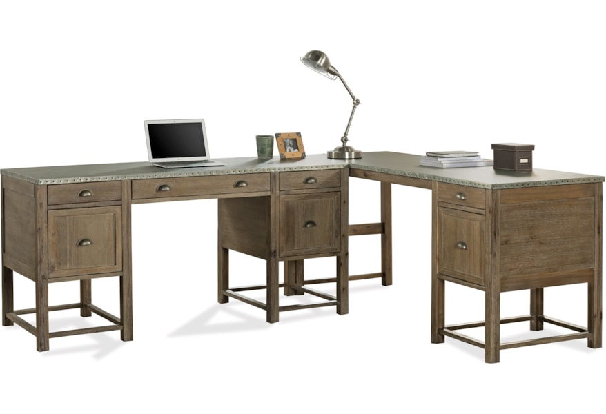 Liam L Shaped Desk With Drop Front Keyboard Drawer And File Storage By Riverside Furniture At Dunk Bright Liam L Shaped Desk With Drop Front Keyboard Drawer And File Storage By Riverside Furniture At Dunk Bright