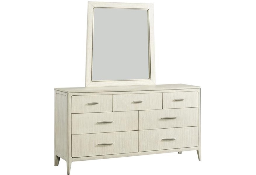 Riverside Furniture Lilly Contemporary Dresser And Mirror Set