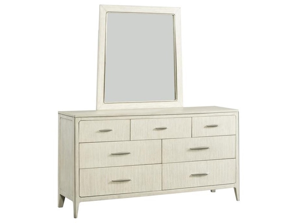Riverside Furniture Lilly Contemporary Dresser And Mirror Set