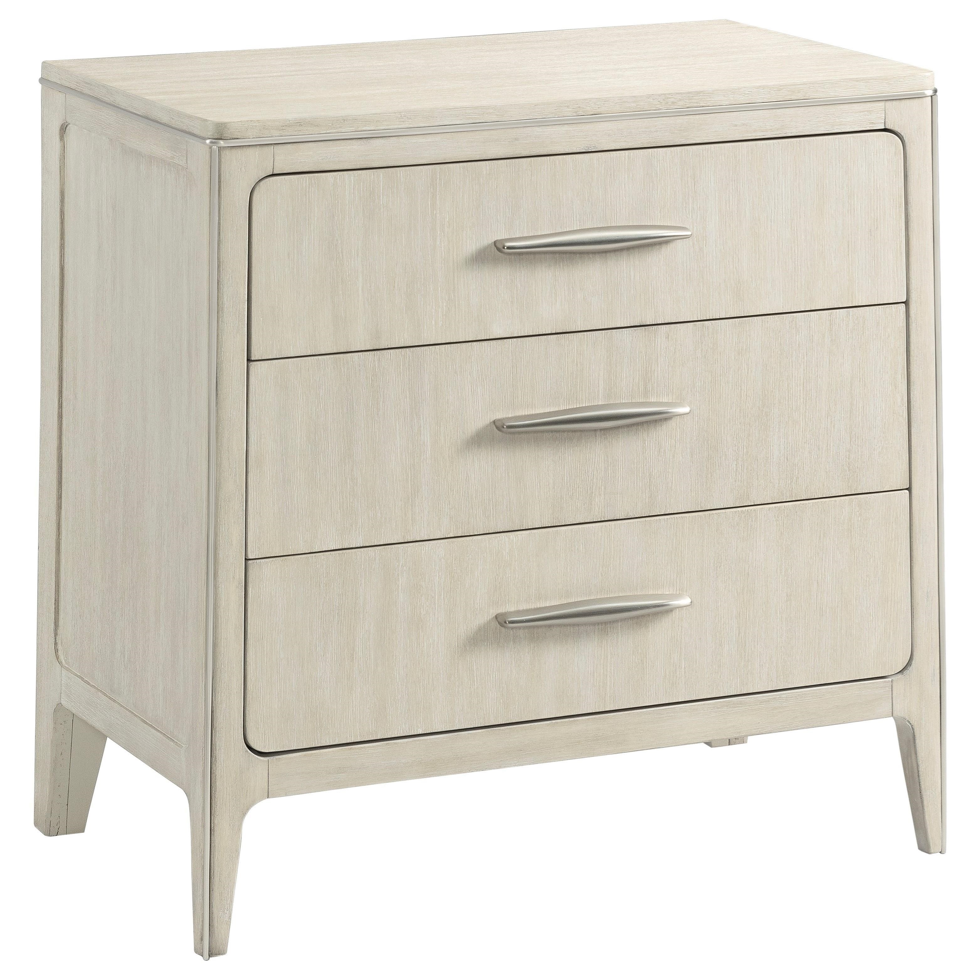 Riverside Furniture Lilly Contemporary 3 Drawer Nightstand With Usb Ports Lindy S Furniture Company Nightstands