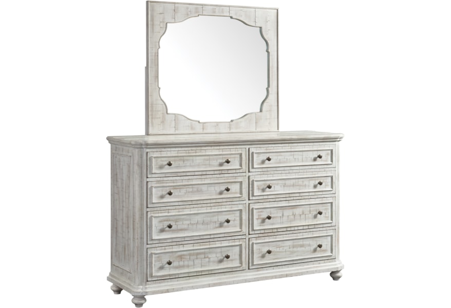 Riverside Furniture Madison Farmhouse 8 Drawer Dresser And