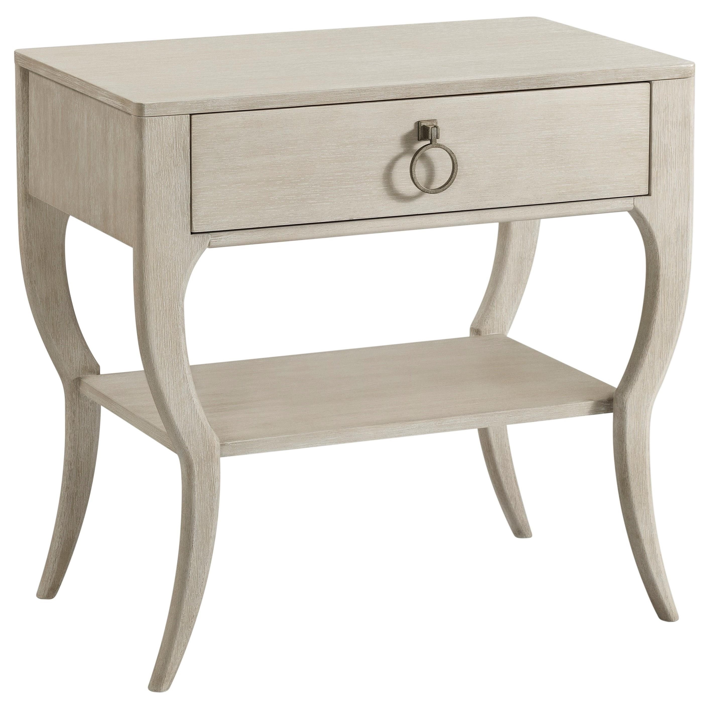 Riverside Furniture Maisie Glam 1 Drawer Accent Nightstand Turk Furniture Nightstands