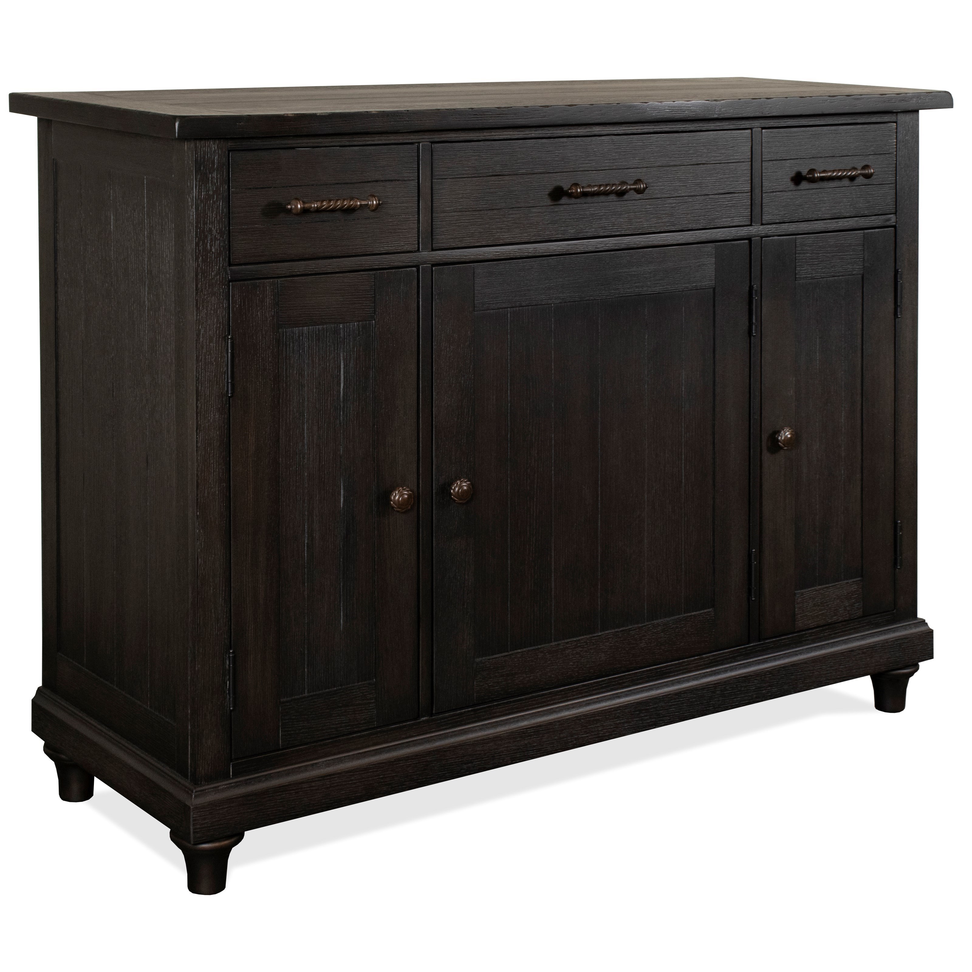 Riverside Furniture Mckenzie 48256 Farmhouse Sideboard With Turned