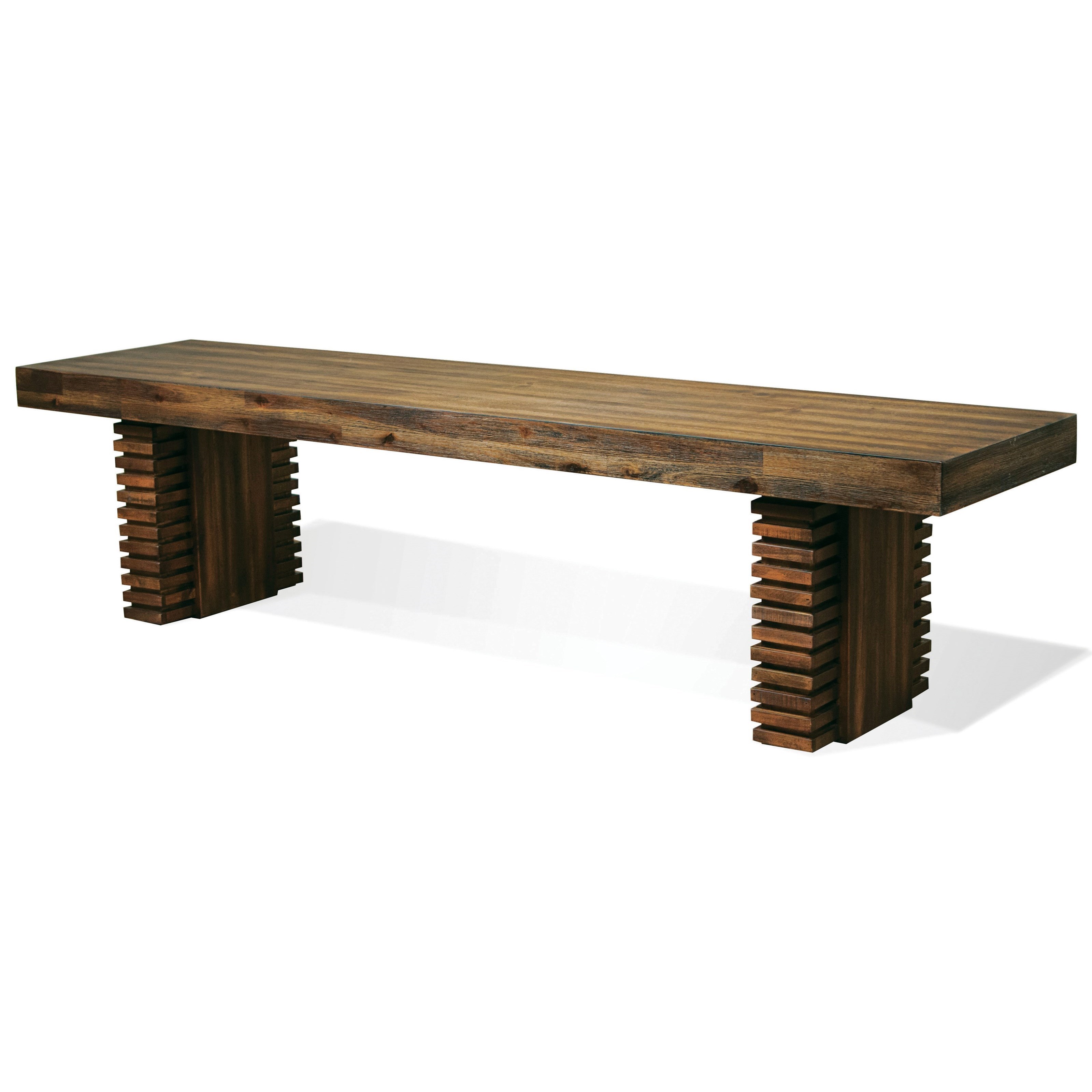 Riverside Furniture Modern Gatherings Dining Bench In Brushed