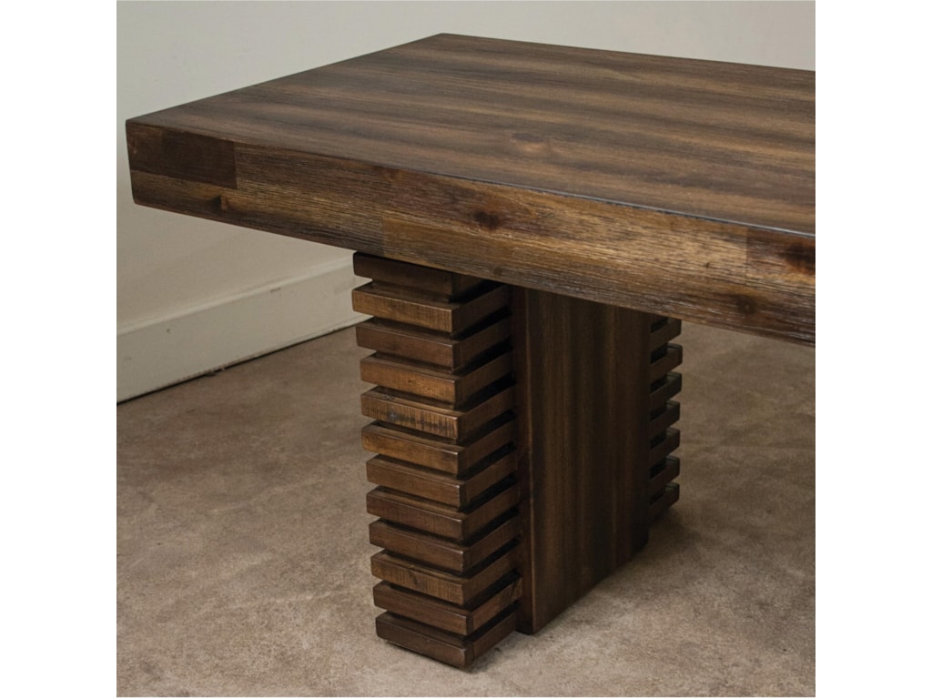 Riverside Furniture Modern Gatherings Dining Bench In Brushed