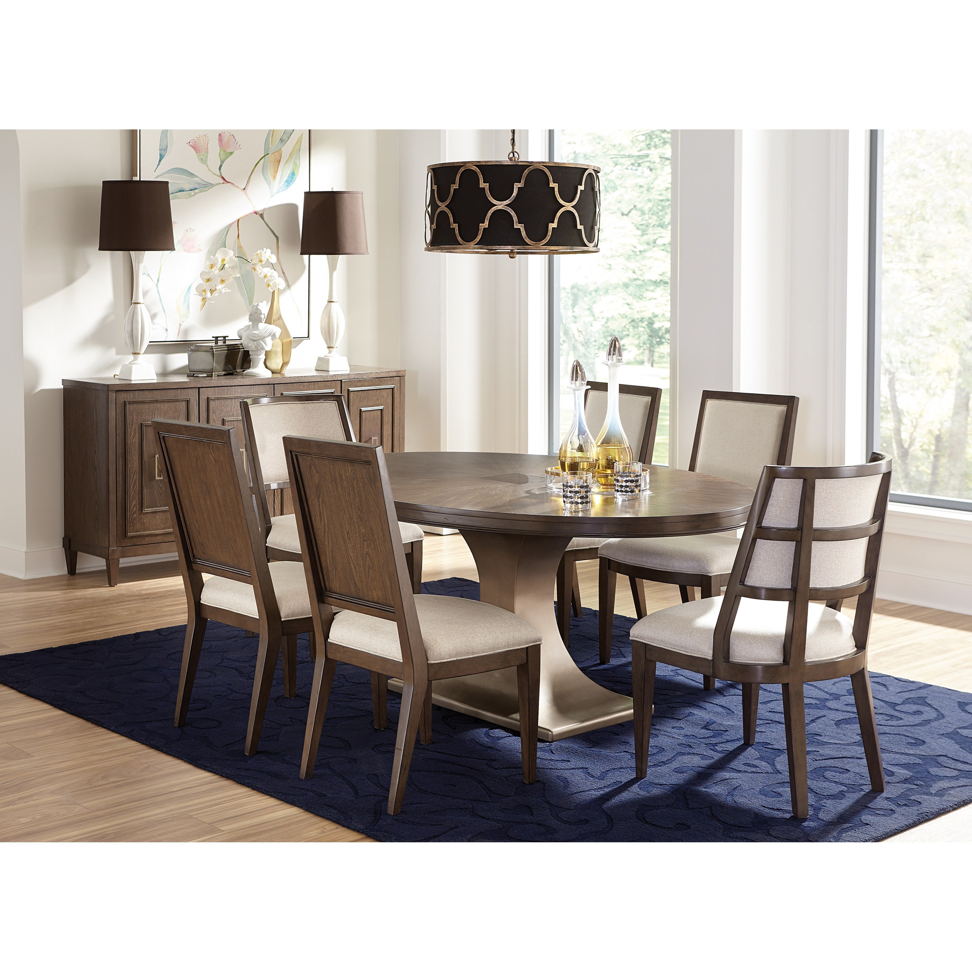 Riverside Furniture Monterey Transitional Oval Dining Table Lindy S Furniture Company Dining Tables