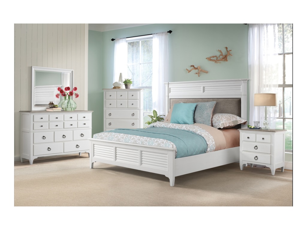 Riverside Furniture MyraQueen Upholstered Bed