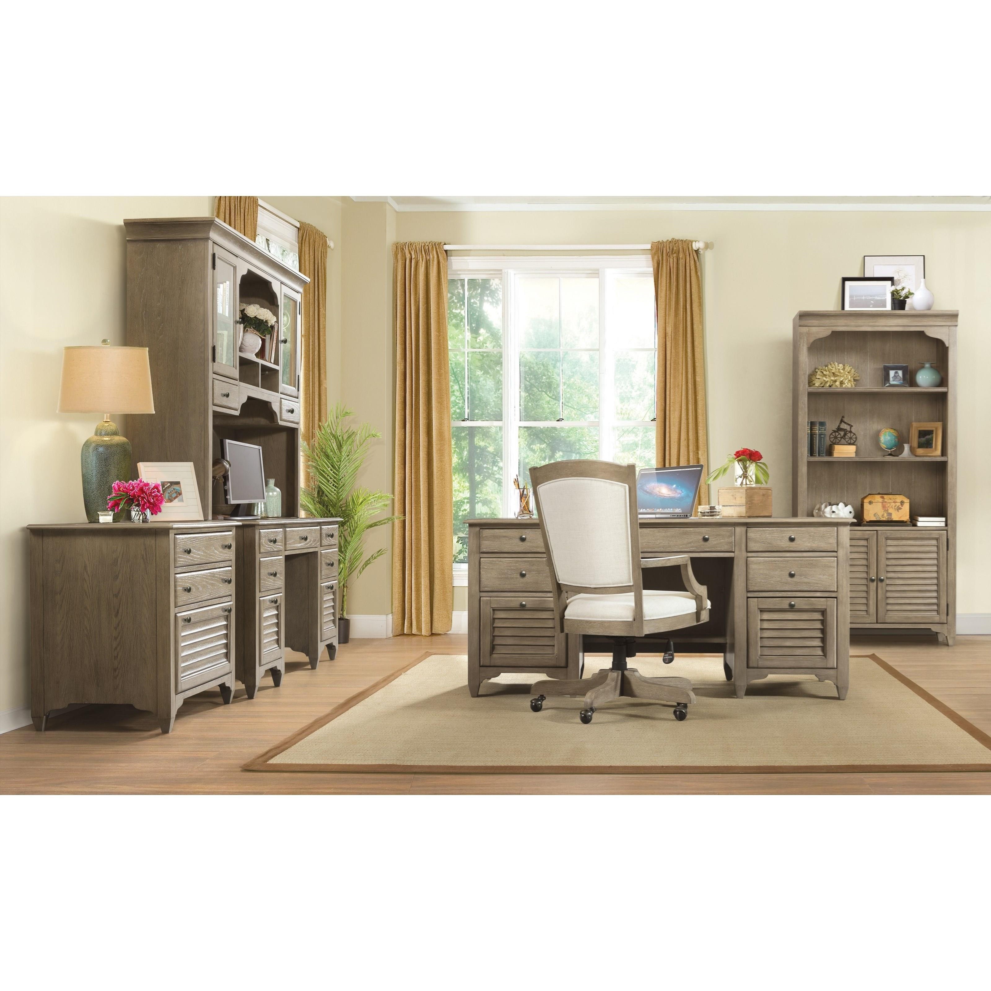 Riverside Furniture Myra Executive Desk With File Drawers Johnny Janosik Double Pedestal Desks