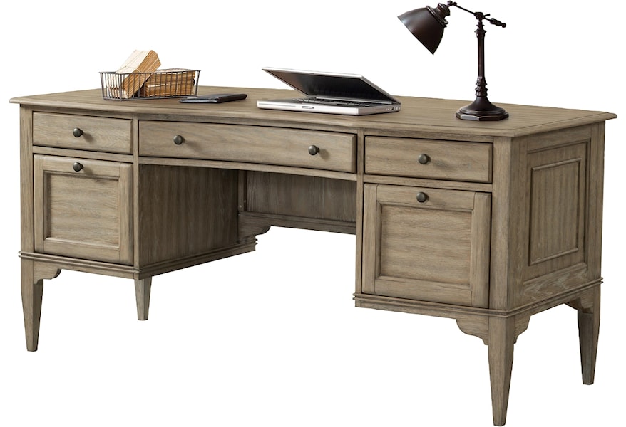 Riverside Furniture Myra 59422 Transitional 5 Drawer Writing Desk