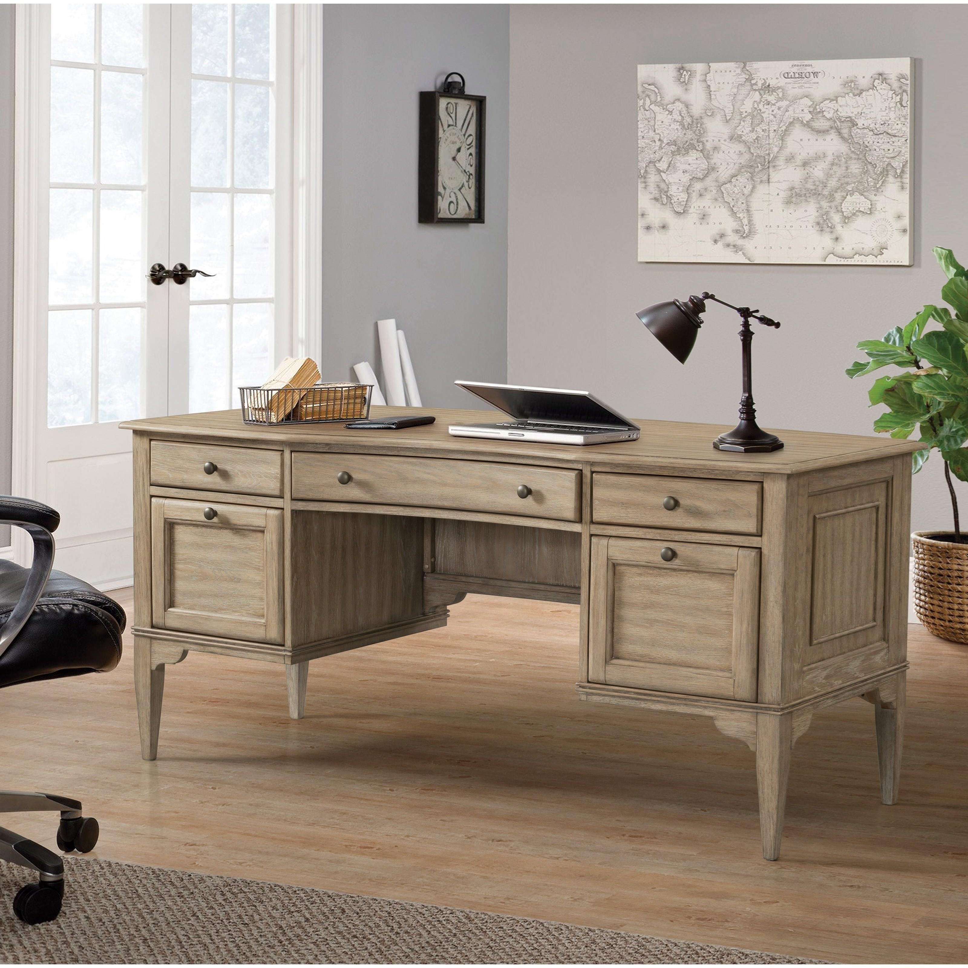 Riverside Furniture Myra 59422 Transitional 5 Drawer Writing Desk