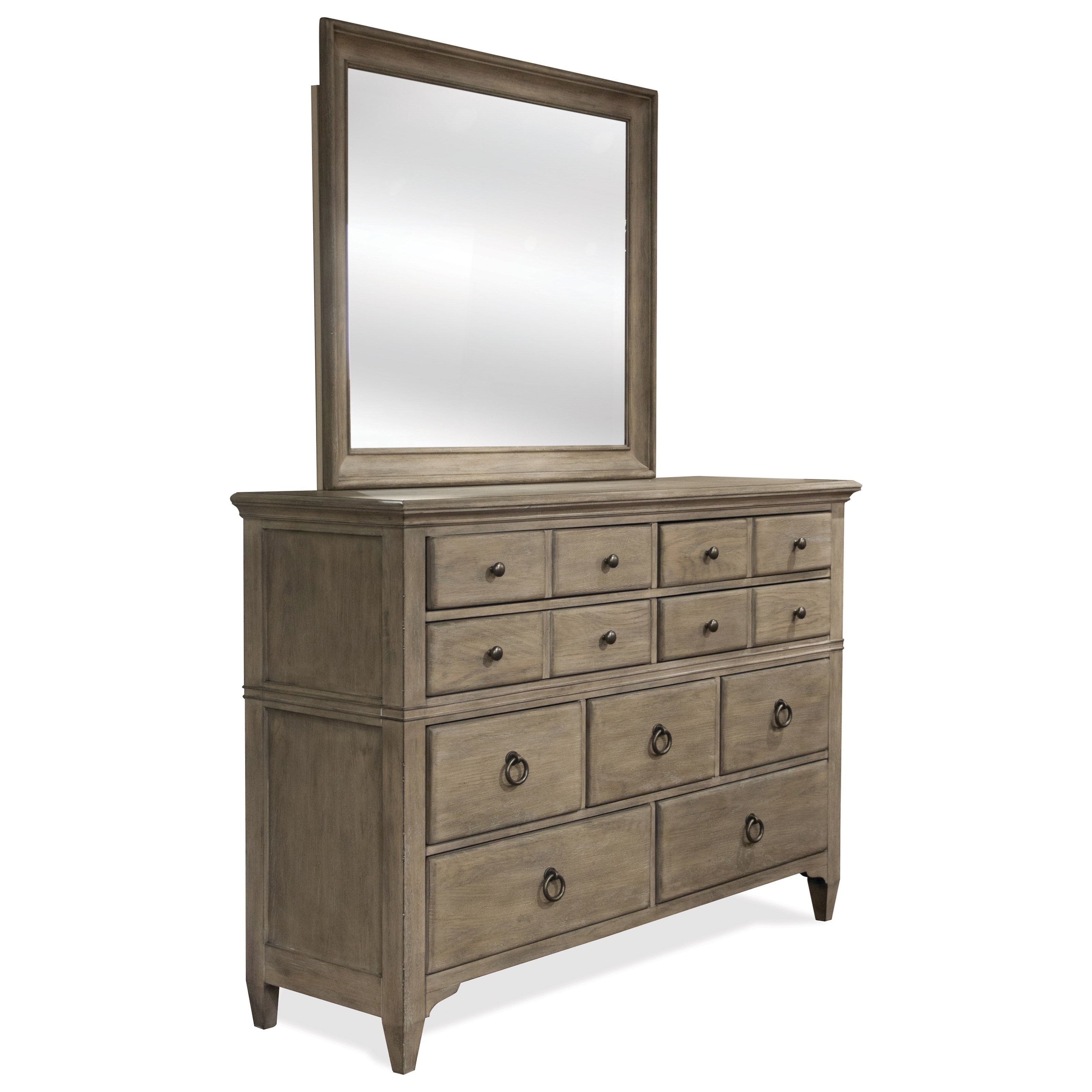 Riverside Furniture Myra Transitional 9 Drawer Dresser And