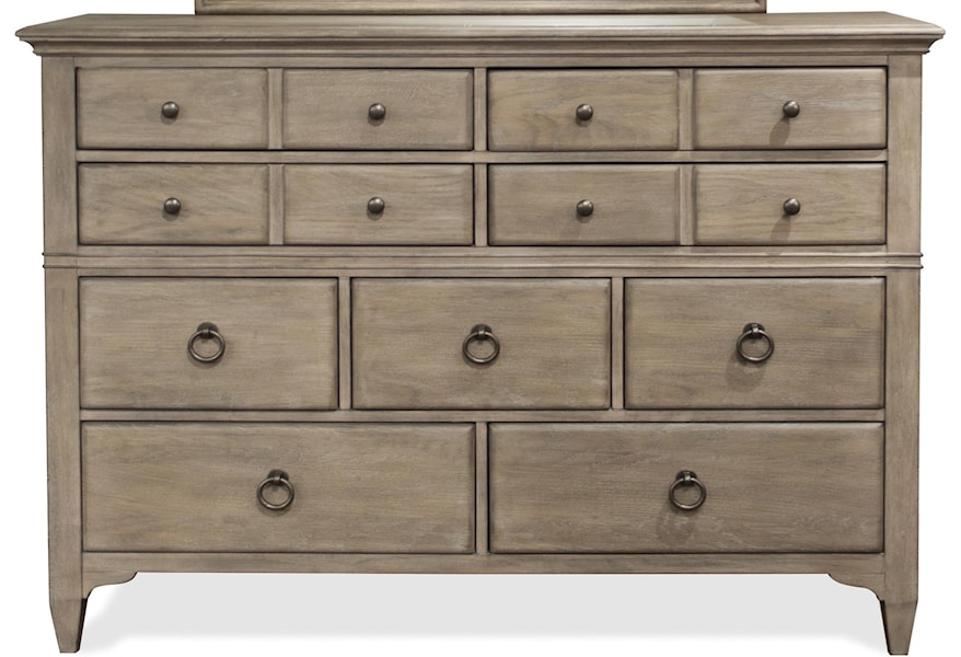 Riverside Furniture Myra 59462 9 Drawer Dresser With Cedar Veneer