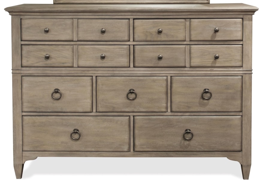 Riverside Furniture Myra 59462 9 Drawer Dresser With Cedar Veneer