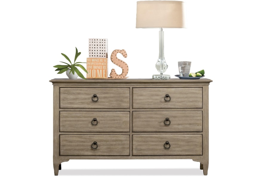 Riverside Furniture Myra 59466 Transitional 6 Drawer Small Dresser