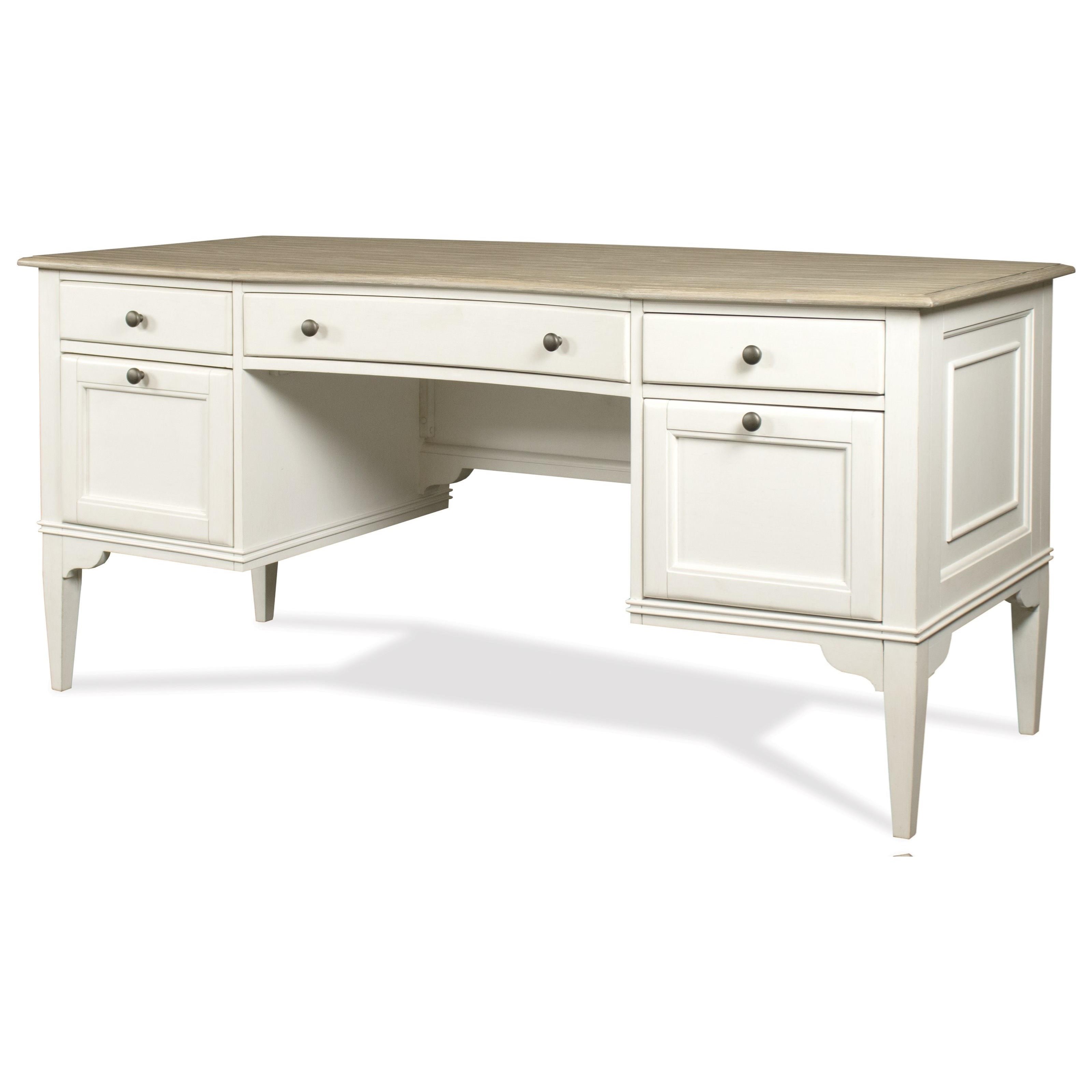 Riverside Furniture Myra Transitional 5 Drawer Writing Desk