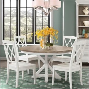 Riverside Furniture Myra 595myra Round Table X 4 Side Chairs
