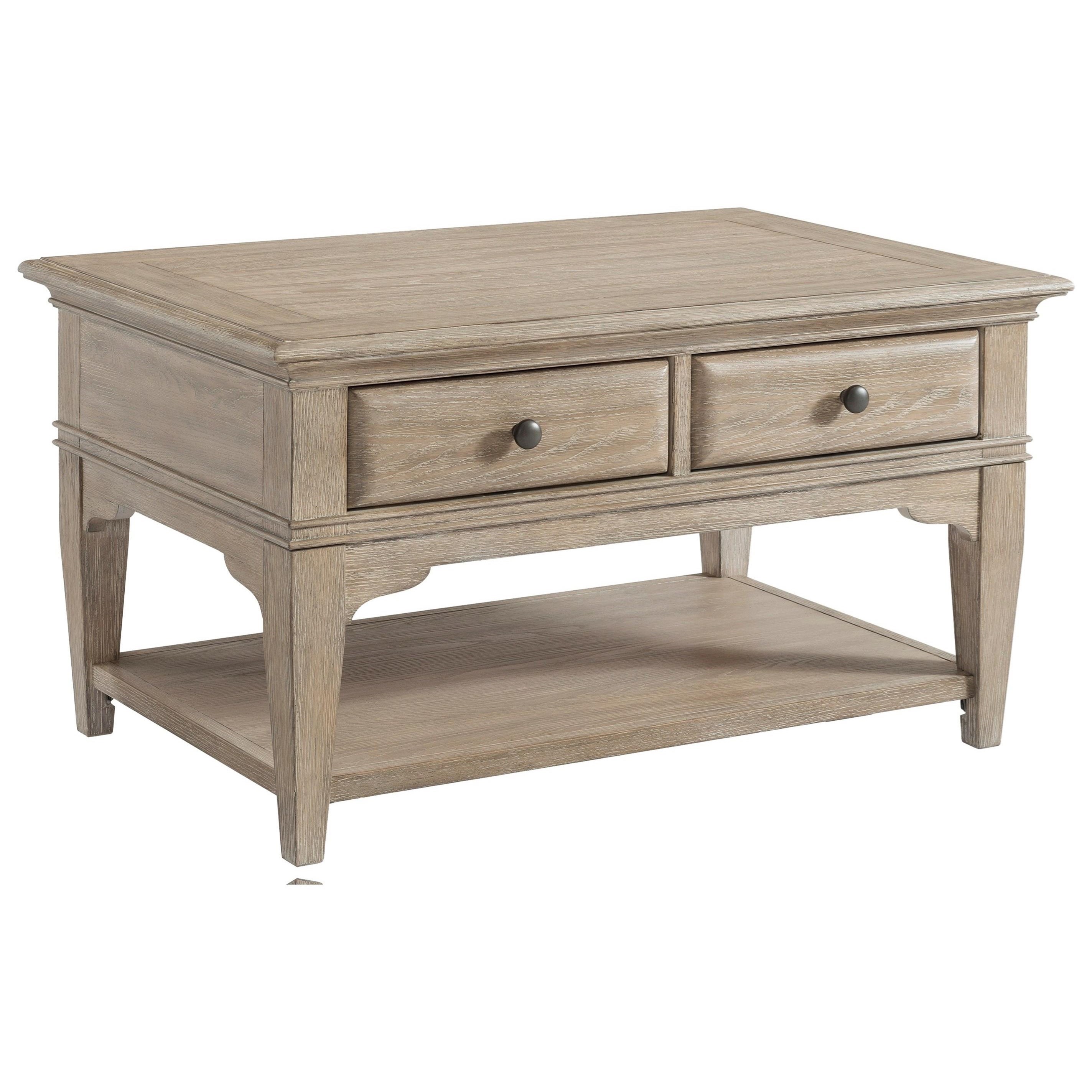 Riverside Furniture Myra Small Leg Coffee Table With Removable