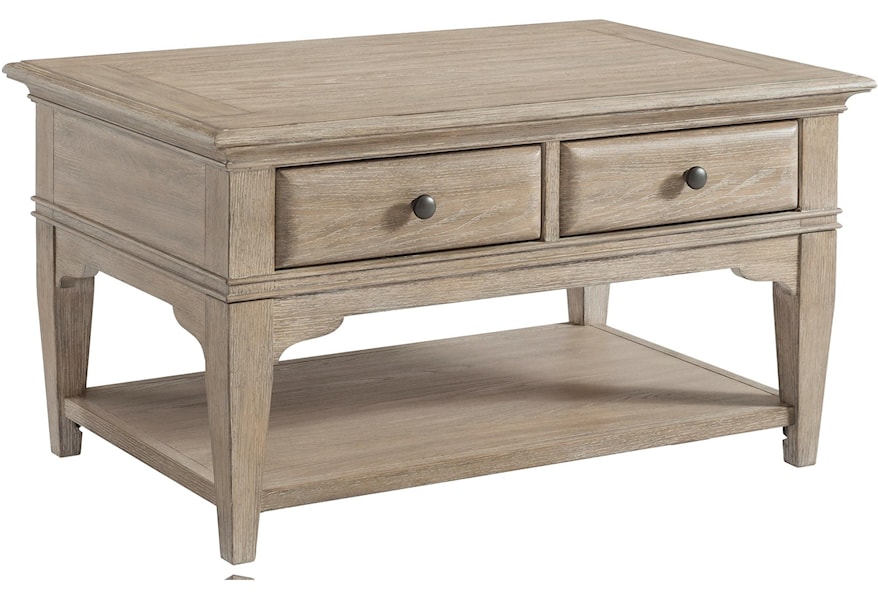 Riverside Furniture Myra Small Leg Coffee Table With Removable