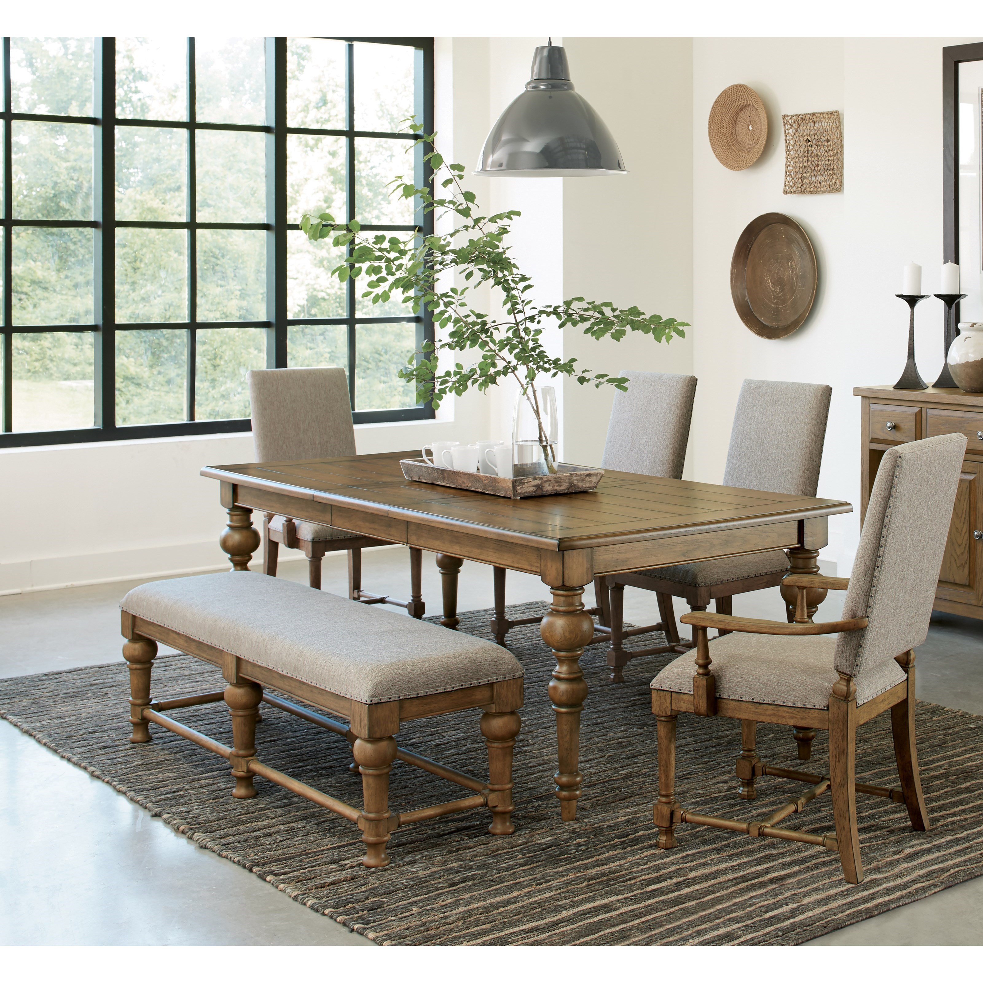 Riverside Furniture Northridge Transitional Upholstered Dining