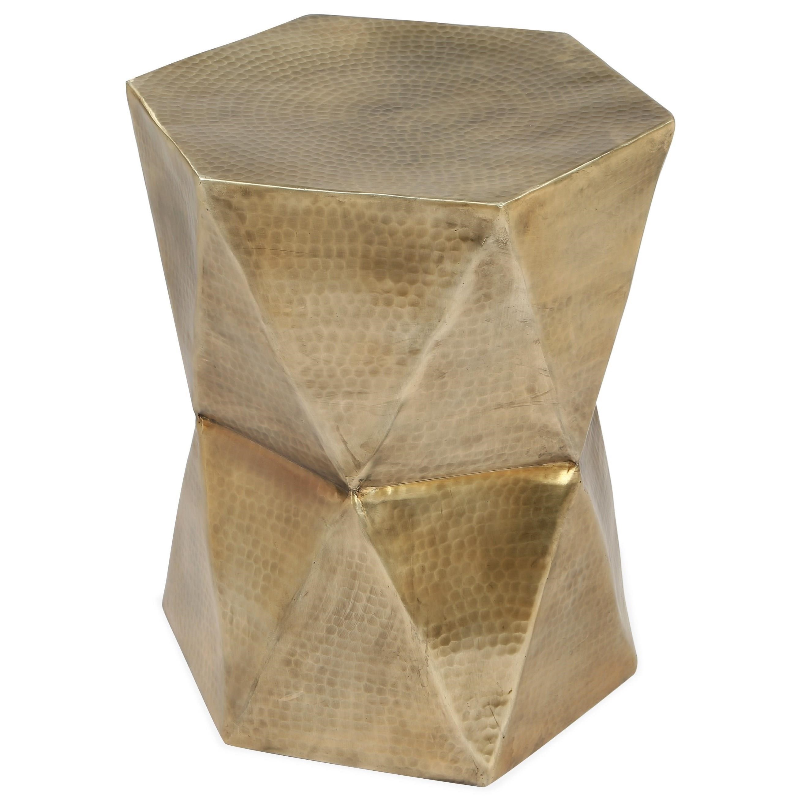Riverside Furniture Olivia 18709 Glam Geometric Side Table Hudson S Furniture End Tables