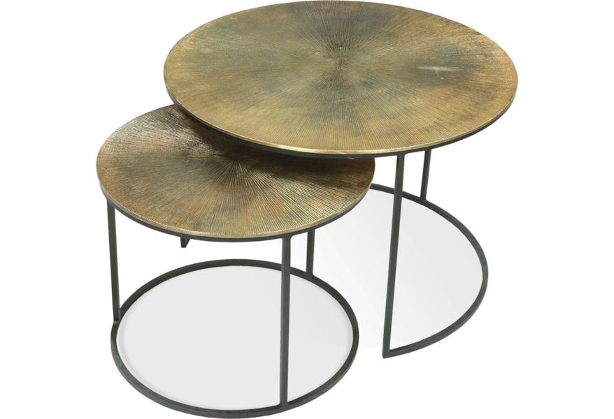 Round Nesting Coffee Table Pottery Barn