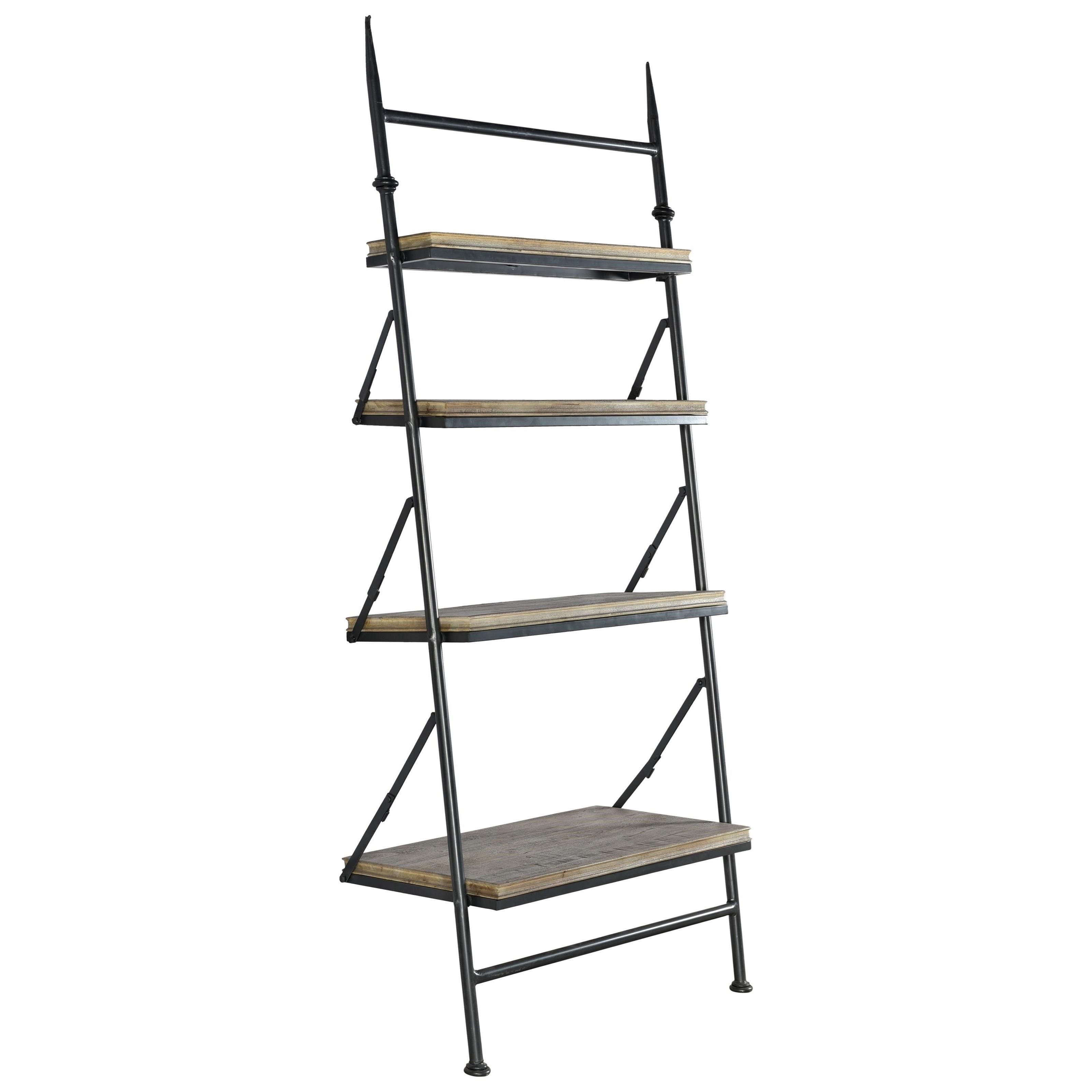 threshold leaning bookcase