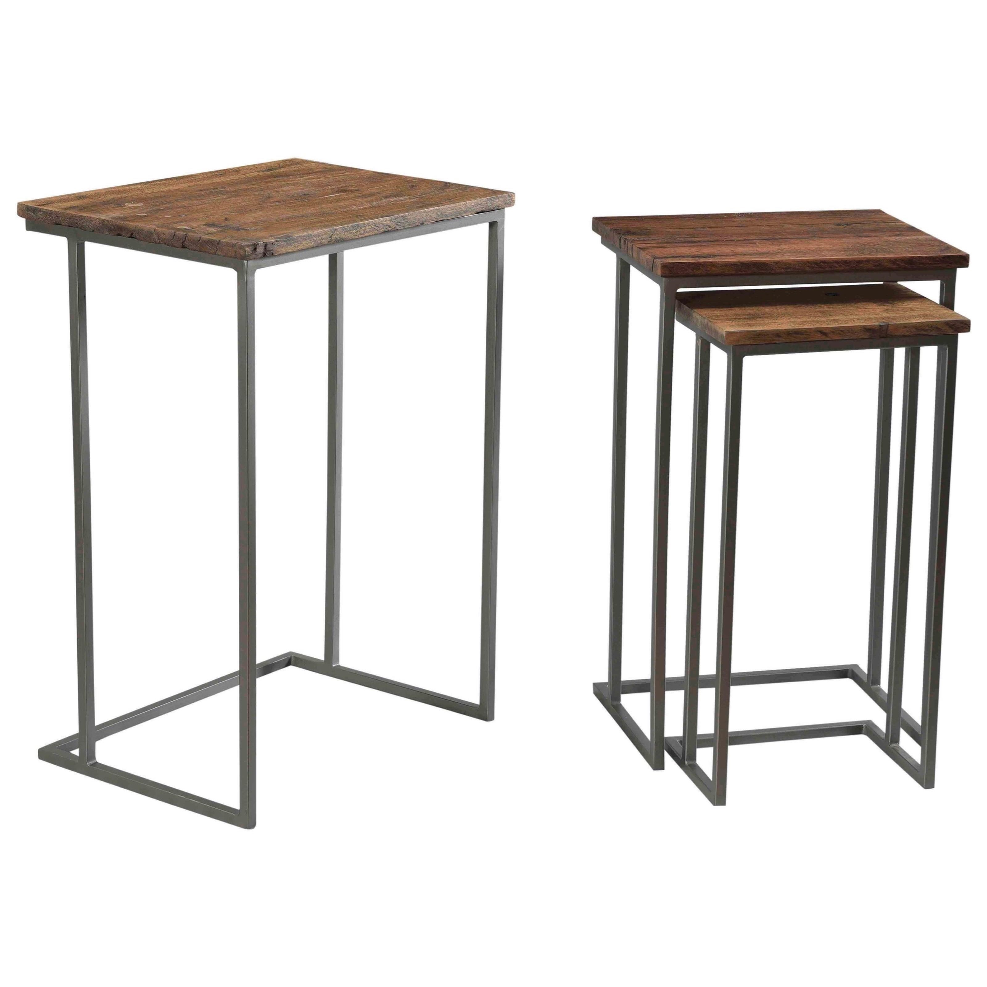 Riverside Furniture Savannah Contemporary Nesting End Table Set