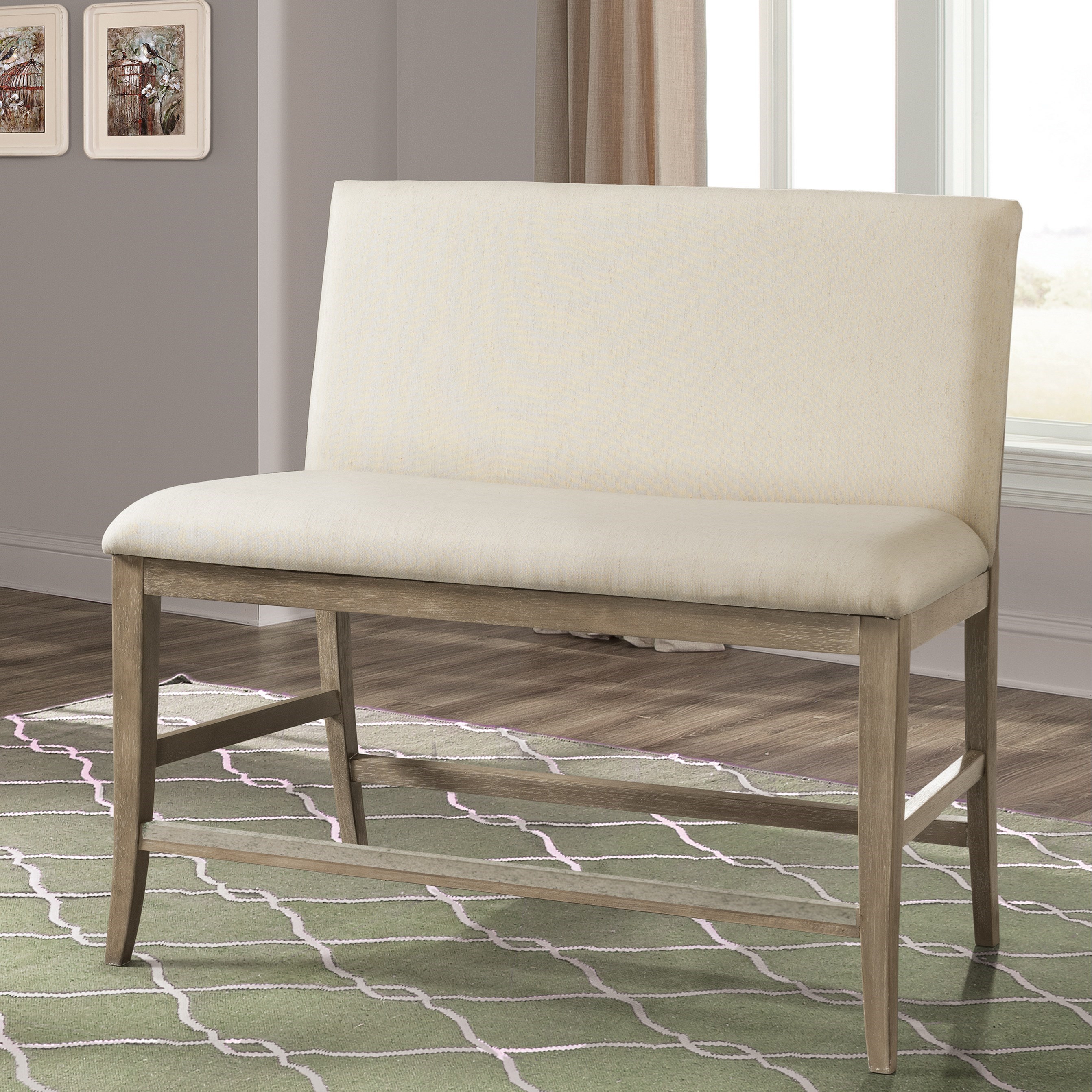 Riverside Furniture Sophie Upholstered Counter Stool Bench Value