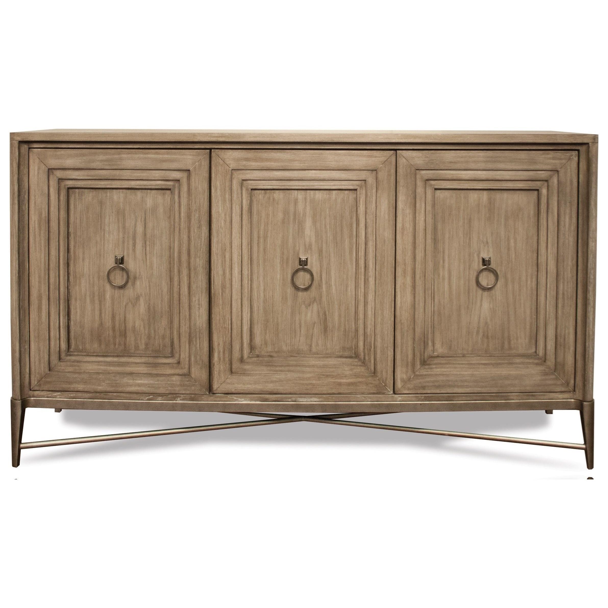 Riverside Furniture Sophie 3 Door Server With Ring Handle Hardware