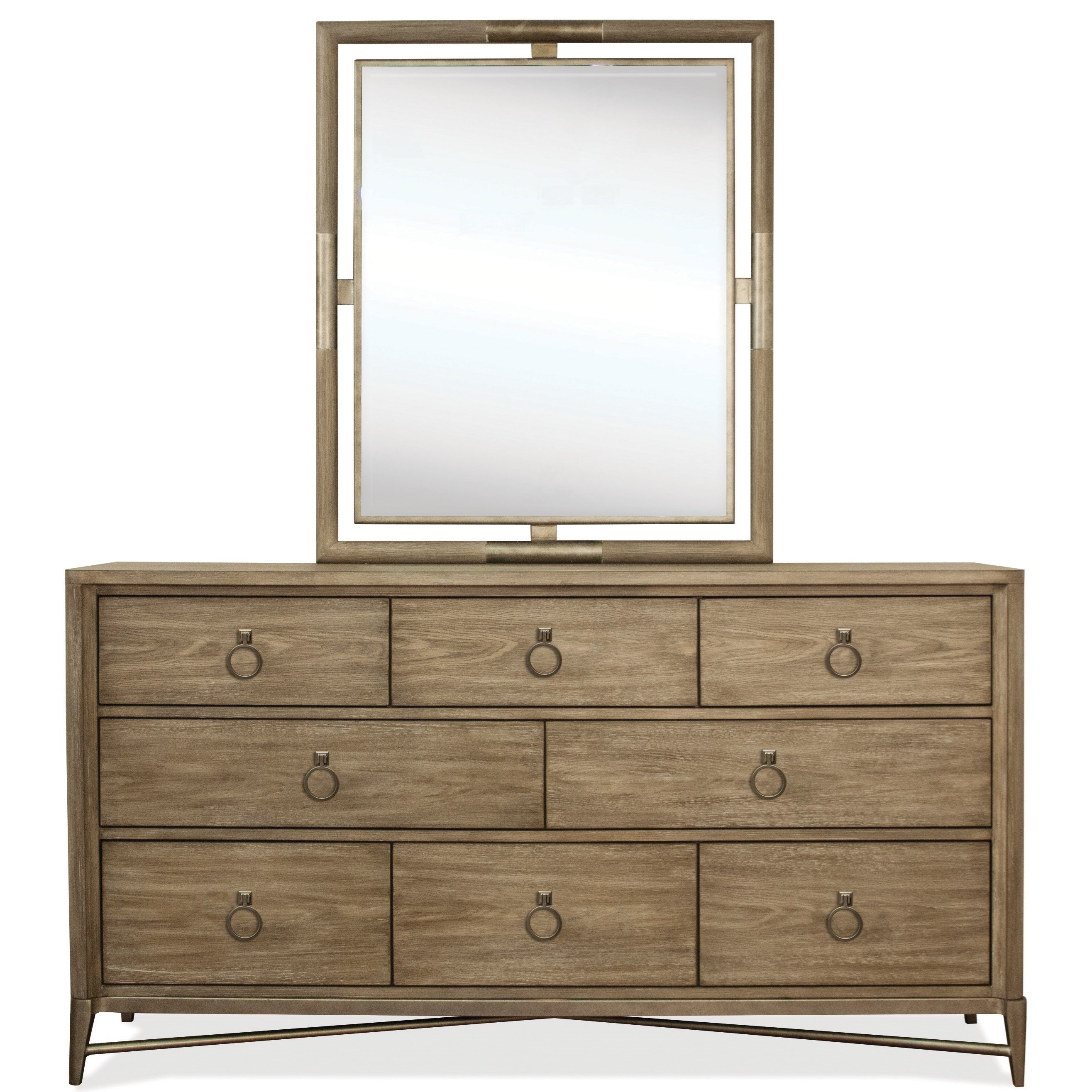 Riverside Furniture Sophie 8 Drawer Dresser And Mirror Combo