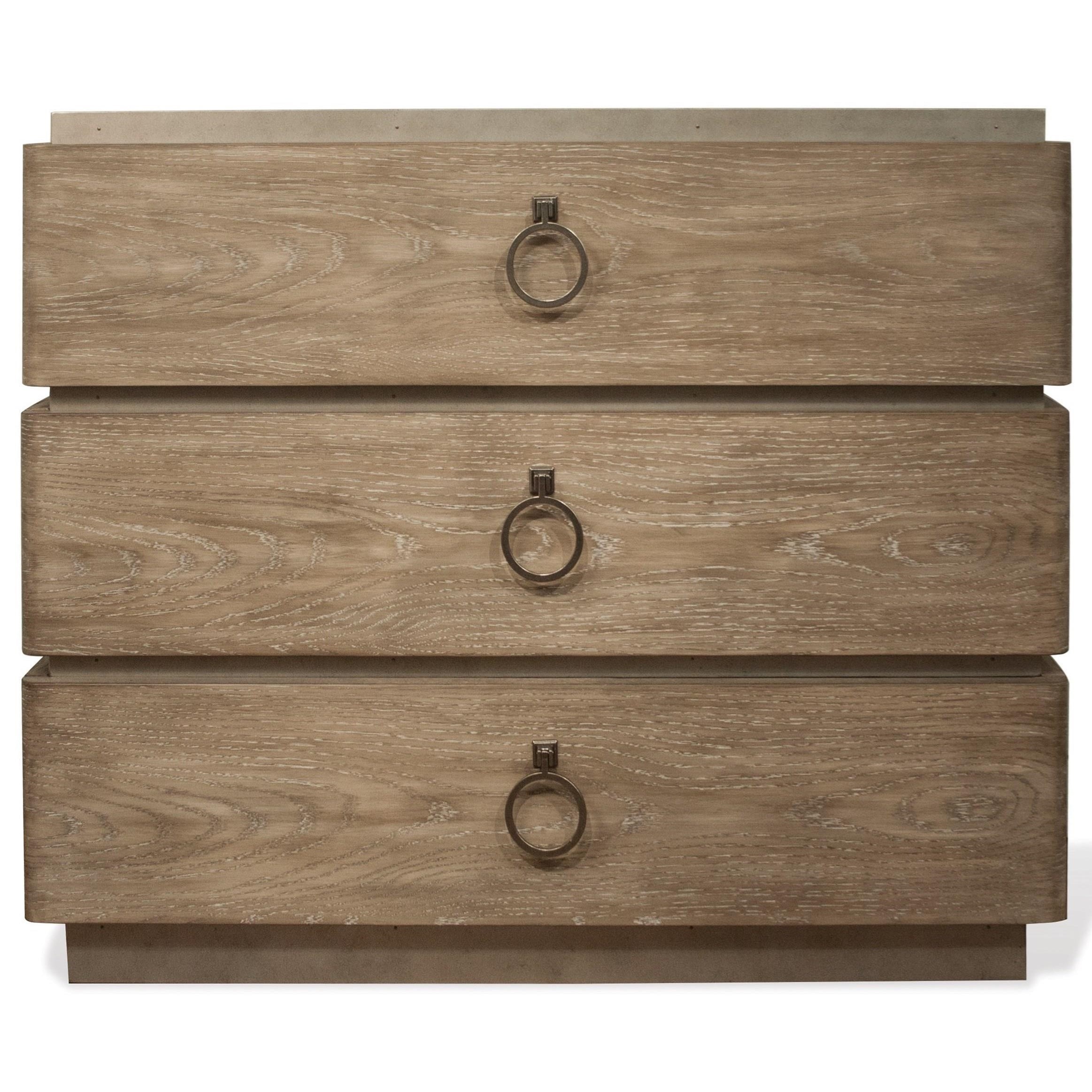 Riverside Furniture Sophie 3 Drawer Bachelor S Chest With Ring Pull Hardware Reeds Furniture Night Stands