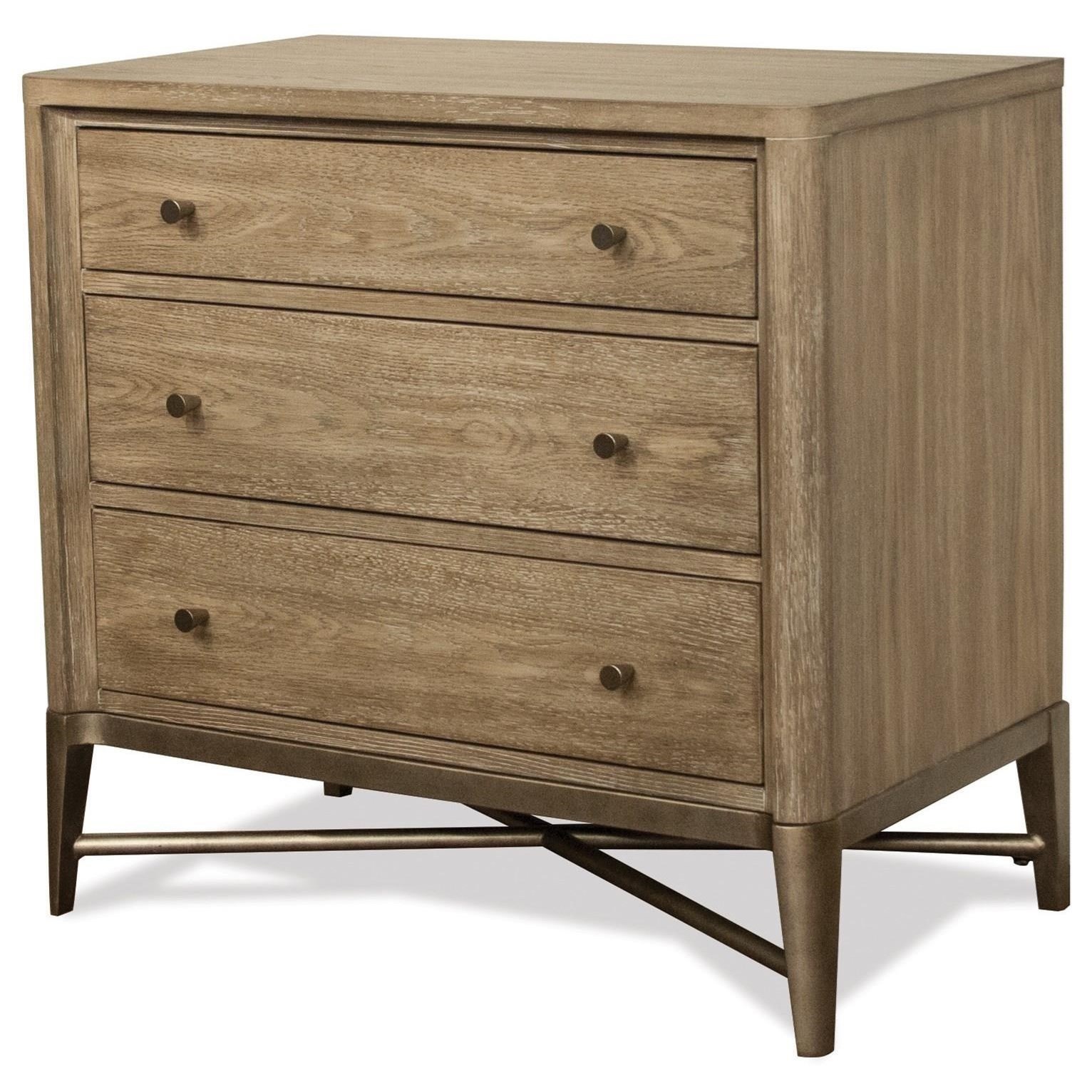 Riverside Furniture Sophie 50369 3 Drawer Nightstand With Dual Usb Charging Port Hudson S Furniture Night Stands
