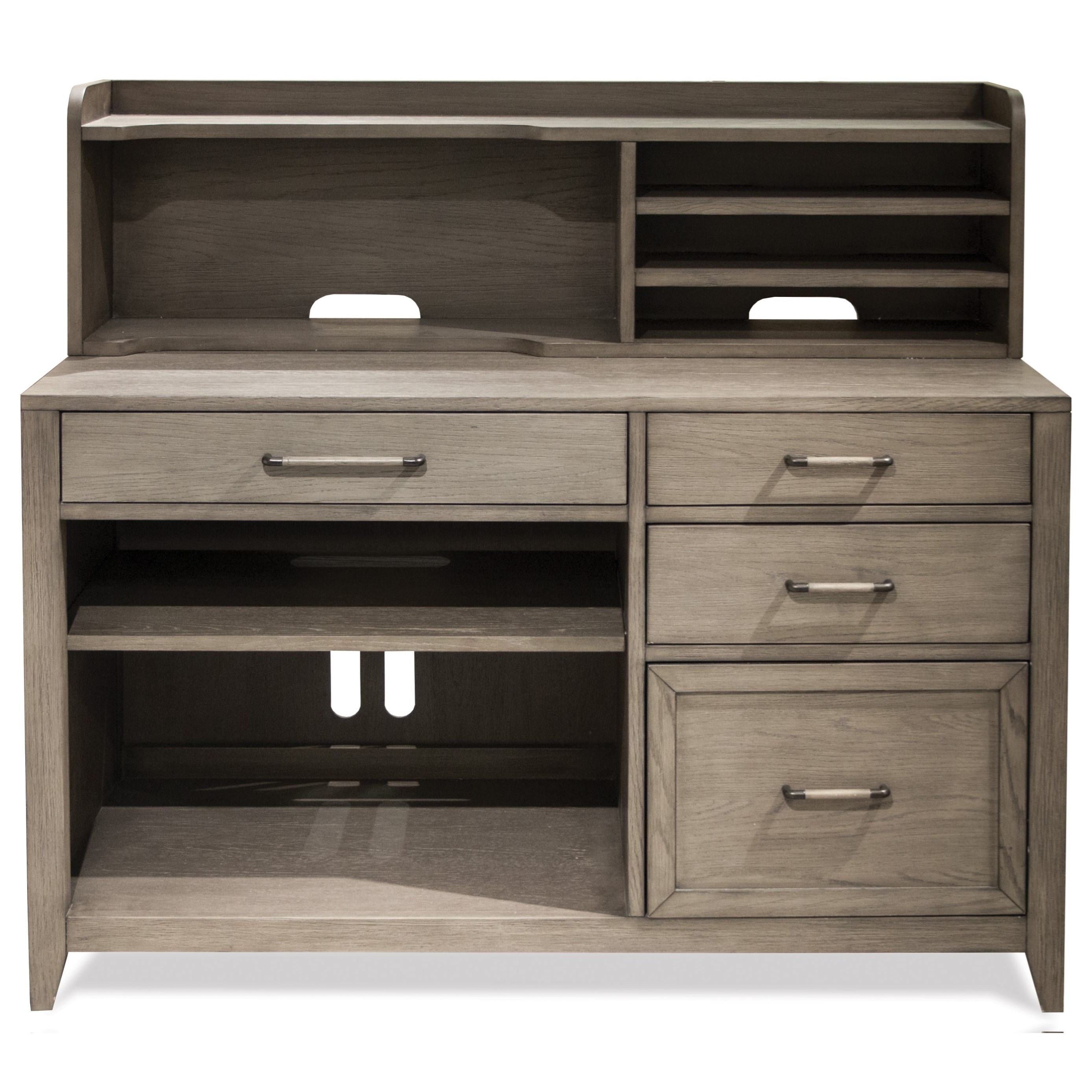 Riverside Furniture Vogue Cradenza And Hutch With Top Drop Front