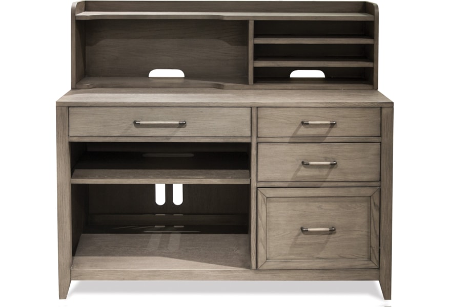 Riverside Furniture Vogue Cradenza And Hutch With Top Drop Front