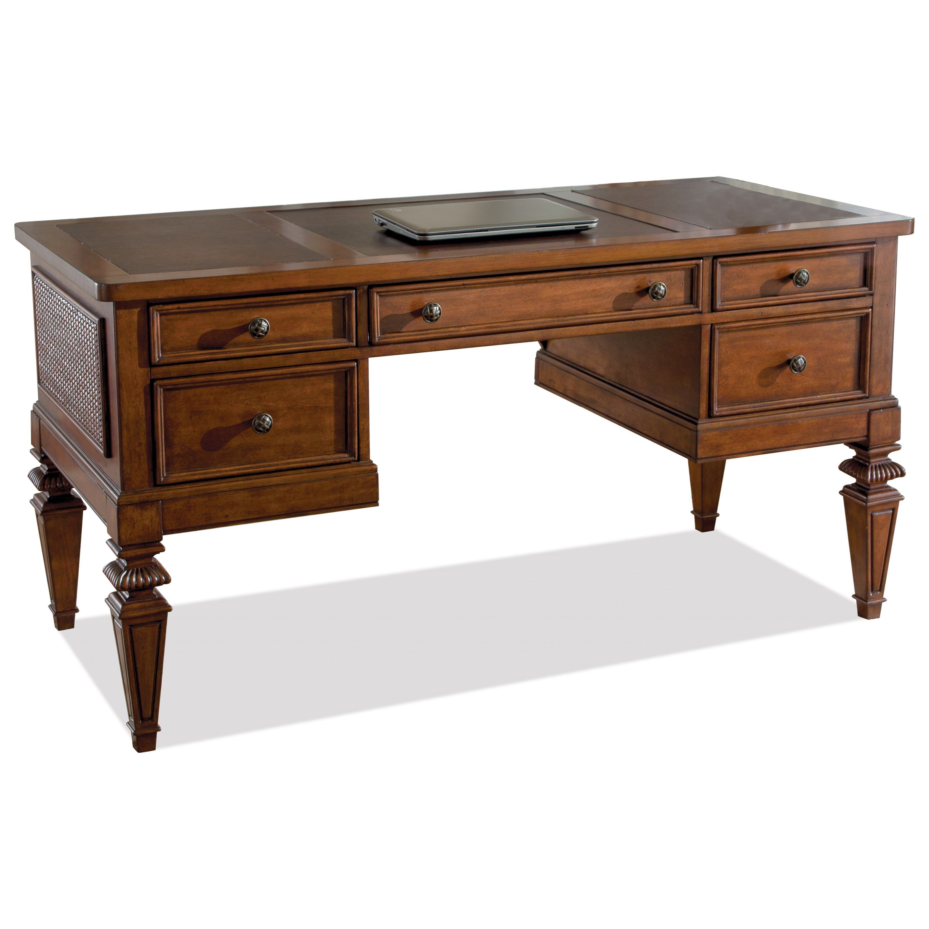 Riverside Furniture Windward Bay 42830 5 Drawer Writing Desk In