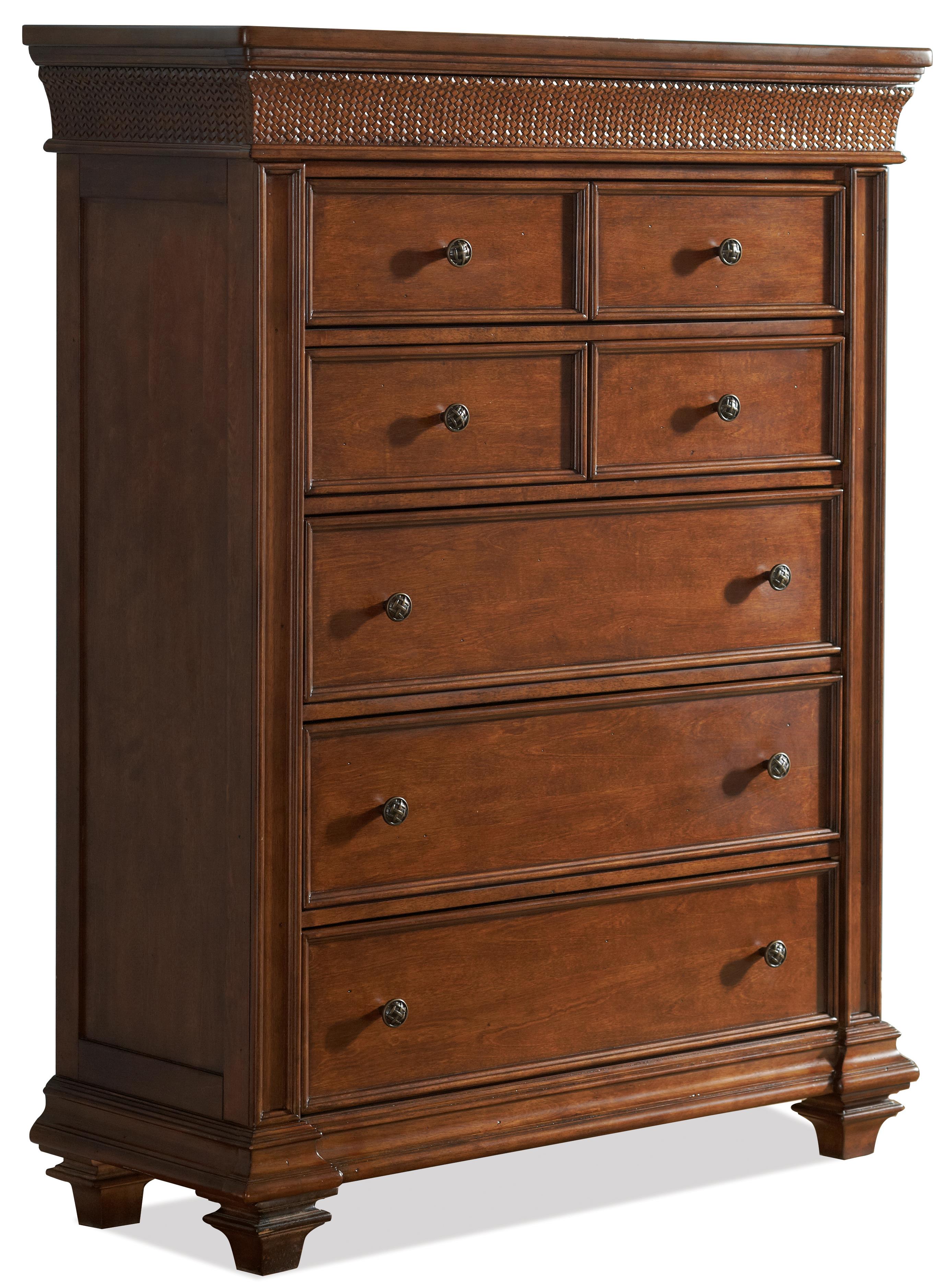 Riverside Furniture Windward Bay 42865 Tall Chest W Felt Lined