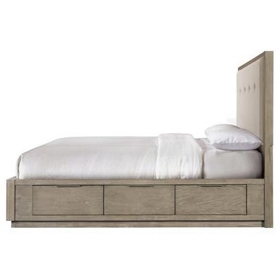 Riverside Furniture Zoey Transitional Queen Double Storage Bed